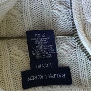 Hooded, front zip sweater